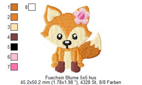 Fox girl 2'x2'